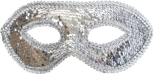Venetiaans Oogmasker Pailletten Zilver