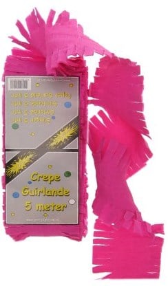 Crepeguirlande Pink 5mtr