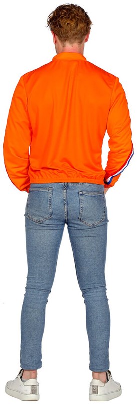 Oranje Trainingsjasje Holland Retro (achterkant)