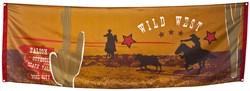 Banner Cowboy Wild West 220x74cm