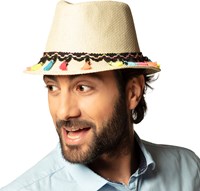 Trendy Hippie Hoedje met Kwastjes (man)