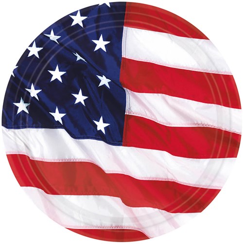 Bordjes USA 8st - 17,8cm