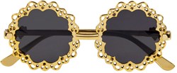 Bril Hippie Steampunk Goud