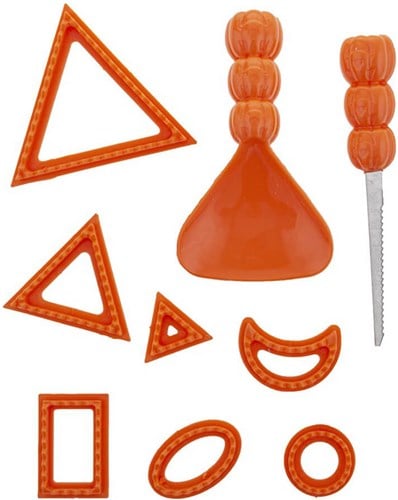 Halloween Pompoenen Snijset (9dlg)