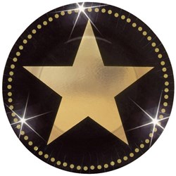 Bordjes Hollywood Ster 8st - 17.8cm