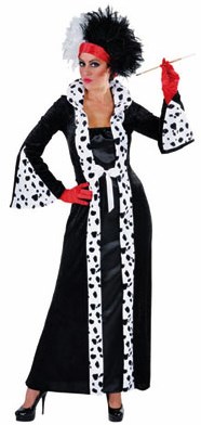 Beste 101 Dalmatiërs Cruella De Vil Cosplay Haloween Carnaval Kostuum
