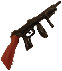 Opblaasbaar Machinegeweer Tommy Gun (80cm)