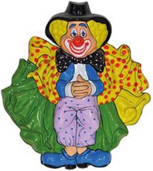 Wanddeco Clown Staand 60X53cm