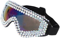 Skibril Regenboog Olieglas Strass