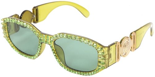 Bril Patty Diamonds Lime Groen Luxe