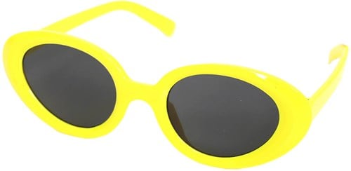 Neon Gele Bril Ovaal