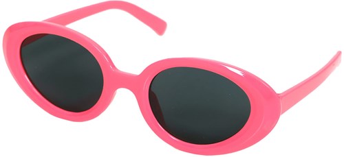 Neon Pink Bril Ovaal