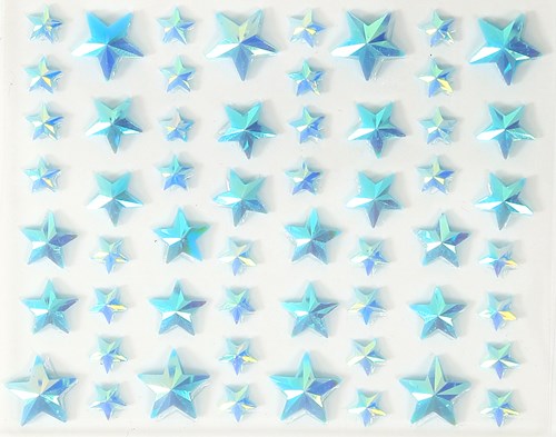 Body Jewel Sterretjes Lichtblauw 56st.