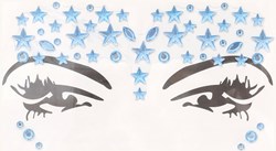 Face & Body Jewels Stars IJsblauw