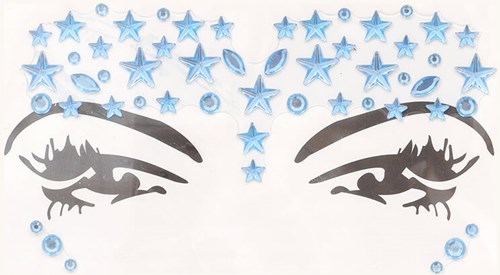 Face & Body Jewels Stars IJsblauw