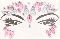 Face & Body Jewels Roze-Zilver