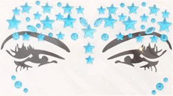 Face & Body Jewels Stars Turquoise