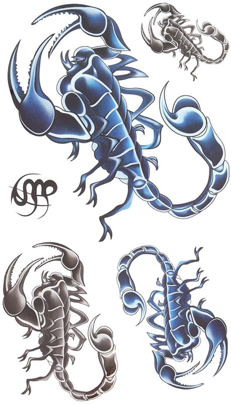 Tattoo Scorpioenen - 5st