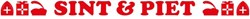 Raamstickers Sint en Piet Rood (180x11cm)