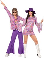 Hippie Jurkje Flower Power Paars (voorbeeld)