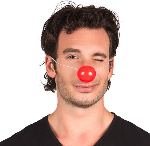 Clownsneus Plastic 24st (met elastiek) 