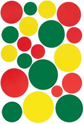 Raamsticker Confetti Rood-Geel-Groen (35x50cm)