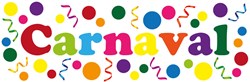 Raamsticker Carnaval (75x25cm)