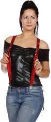 Bretels Pailletten Rood