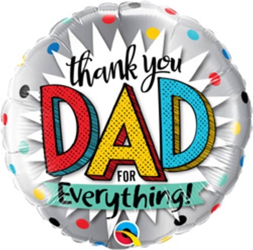 Folieballon 'Thank You Dad for Everything!' (45cm)