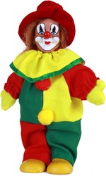 Carnaval Clownspop met Hoedje 20cm