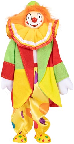 Carnaval Clownspop Rood-Geel-Groen - 30cm