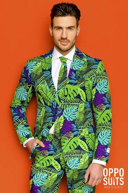 Herenkostuum OppoSuits Juicy Jungle (sfeerbeeld)