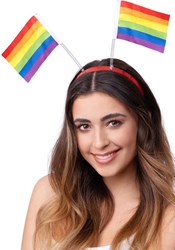 Diadeem met Regenboog Vlaggetjes Pride