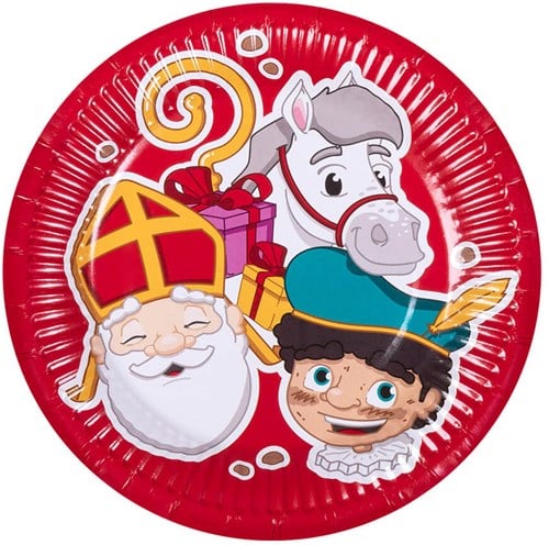Bordjes Sint & Piet 18cm - 10st. Milieuvriendelijk