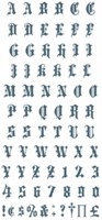 Knokkel Tattoos Alfabet Old English (product)