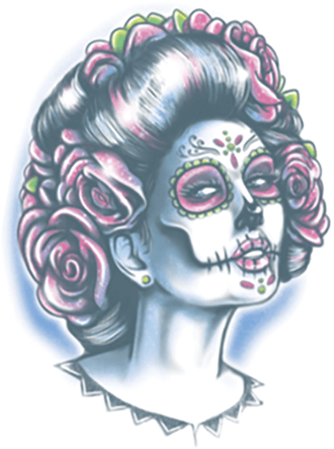 Tattoo Day of the Dead - Senora Muerte