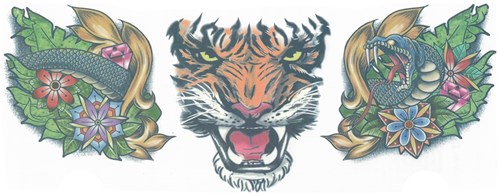 Nek Tattoo Tiger (3st.) (product)