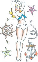 Tattoo Pin-Up Sailor Girl