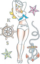 Tattoo Pin-Up Sailor Girl