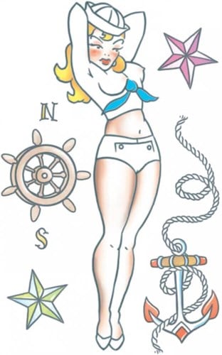 Tattoo Pin-Up Sailor Girl