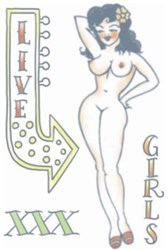 Tattoo Pin-Up 1950's Pin Up Girl 