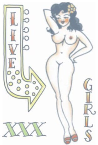 Tattoo Pin-Up 1950's Pin Up Girl 