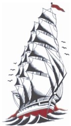 Vintage Tattoo Schip 1920