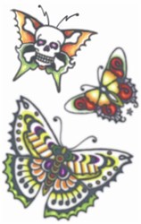 Vintage Tattoo Butterflies - Vlinders