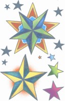 Vintage Tattoo Nautical Stars