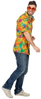Hawaii Blouse Orange Flowers voor heren (zijkant)