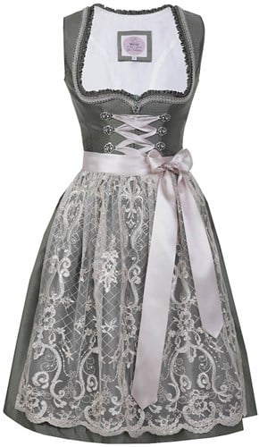 Dirndl Lotte Groen-Beige Luxe (58cm)