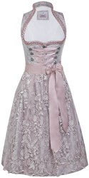 Dirndl Josefa Taupe-Roze Luxe (65cm)