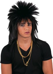 Punk Pruik Zwart