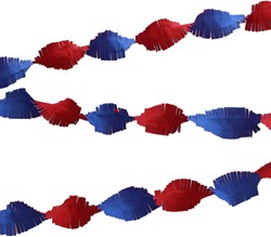 Crepepapier Slinger Rood-Wit-Blauw - 6m